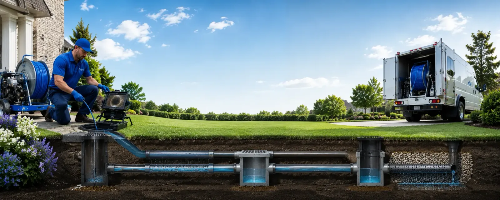 Outdoor drain cleaning information for Longville, LA